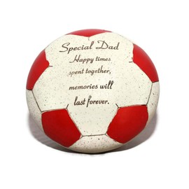 Special Dad Red Football Graveside Ornament