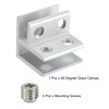 sourcing map 90 Degree Glass Clamp, for 8-10mm Thickness Adjustable