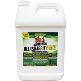 Nature's Mace Deer & Rabbit Repellent 1 Gal Concentrate/Covers 2 Acers/Repel Deer from Your Home & Garden. Safe to use Around Children, Plants & Produce. Protect Your Garden Instantly