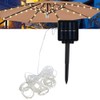 Outdoor Solar Power 120LED Chips Umbrella String Lights for Garden