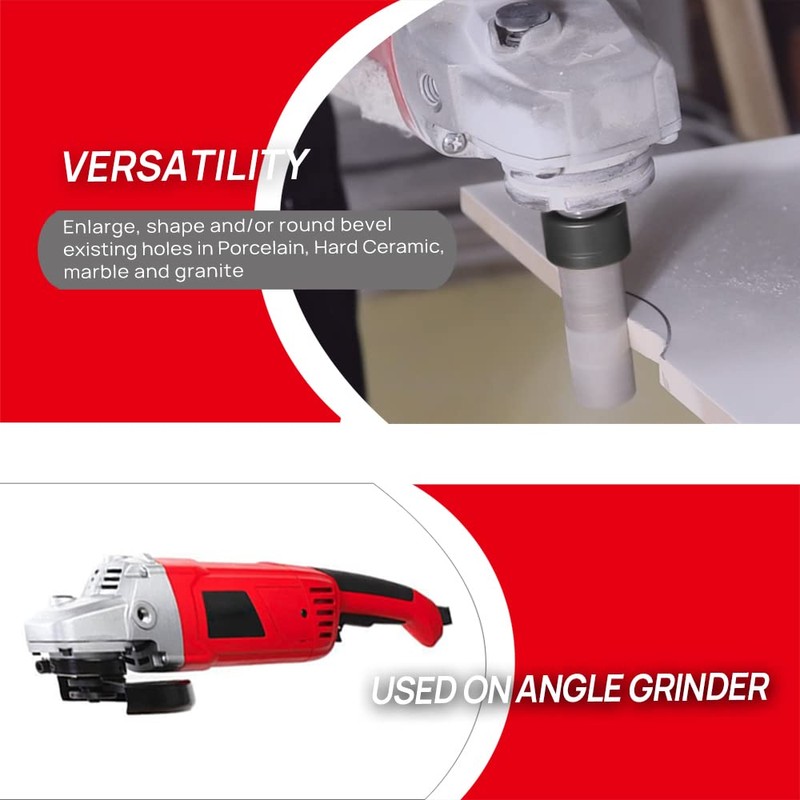 DT-DIATOOL Diamond Finger/Milling bits for Tile Porcelain Hard Ceramic Diameter