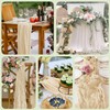 Wokceer Cheesecloth Table Runner Sand 10FT Boho Gauze Christmas Cheese