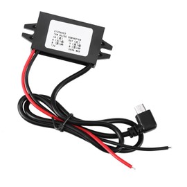 Jiawu Car 12V to 5V Converter Micro USB Voltage Regulator Over Temperature Protection for LED Display