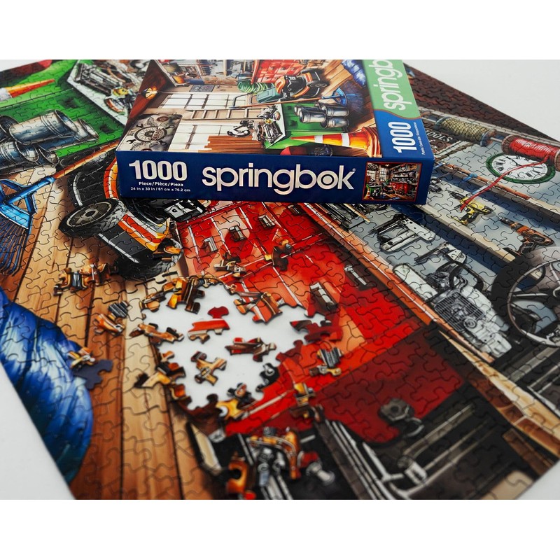 Springbok Tool Man's Garage 1000 Piece Puzzle for Adults -