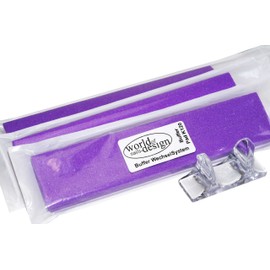 World of Nails-Design Buffer Sanding Blocks Change System (36 Sanding Pads 120 + Board)