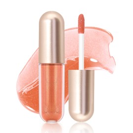 KISSIO Plumping Lip gloss,Shimmer and Cool,Make Lips Plump and Moisturizing,Lip Gloss contains Peppermint and Beeswax,Cruelty Free,4.5 ml,03 Lakeside