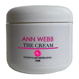 Ann Webb Unscented The Cream - Fragrance Free Thick Face & Body Lotion for Creapy Skin Dry Skin Non-Greasy Cream to radd moisture for all skin types (8oz)