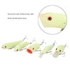 5Pcs Simulation Luminous Plastic Lure Hard Minnow Popper Pencil VIB