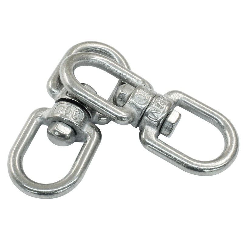 Bivethoi 6 PCS Double Eye Swivel, Stainless Steel Eye to
