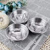 LNQ LUNIQI Egg Poacher Cups 3 Eggs Stainless Steel Heart