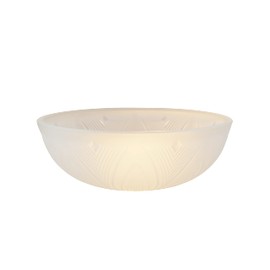 Aspen Creative 23120-11 Frosted Transitional Replacement Glass Shade for Medium Base Socket Torchiere Lamp, Swag Lamp, Pendant, 1 Light Wall Sconce & Island Fixture, 9-7/8" Diameter x 3-1/2" Height