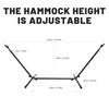 YKTEEDENS Hammock with Stand for Outside, 450lb Steel Frame, Blue