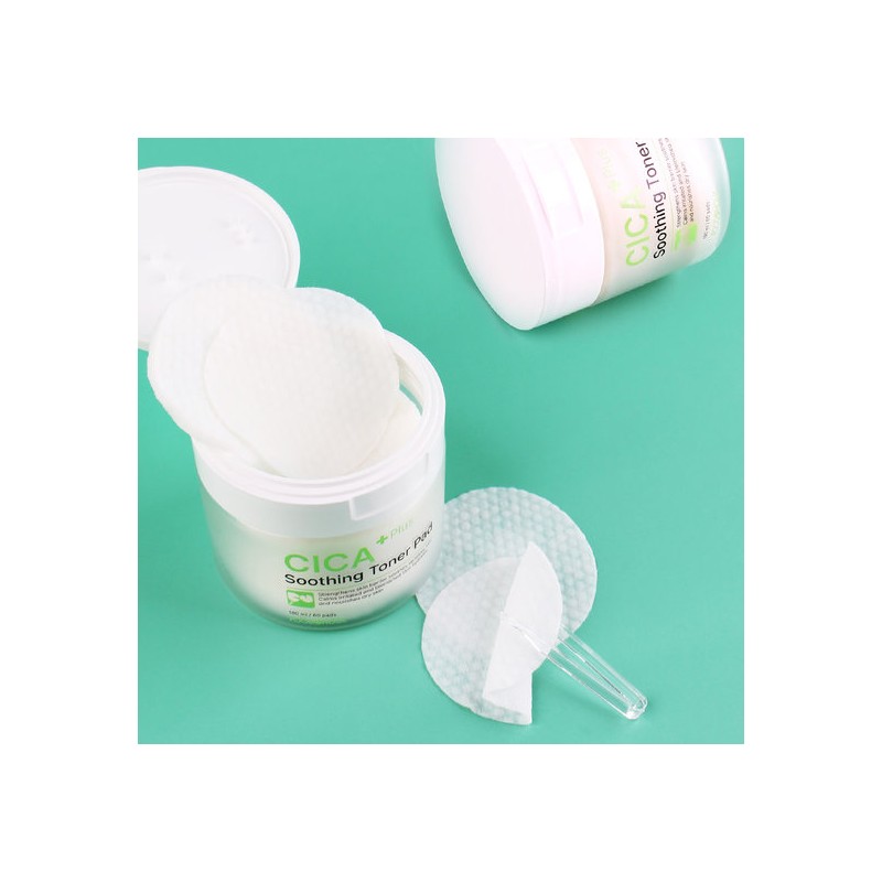 Food Aholic Cica Plus Soothing Toner Pads 60 Sheets (180ml)