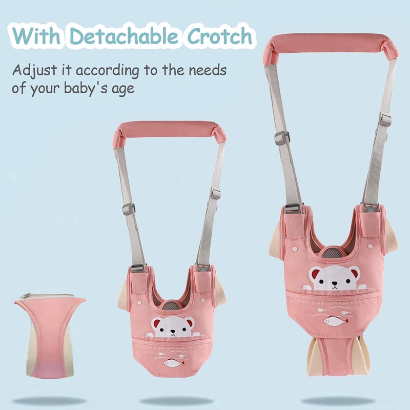 Ocanoiy Baby Walking Harness Handheld Baby Walker Assistant Belt Adjustable