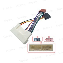 Strpump - Cable de arnés de radio estéreo ISO compatible con Hyundai Accent Sonata Tucson Sonata IX35 Kia Forte Optima Soul Ceed modelo de ajuste bajo