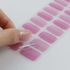 JMEOWIO Nagelfolie UV Härtend Rosa Katzenauge UV Gel Nail Strips