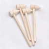 Teensery 10 Pcs Mini Wooden Hammers Small Pointed Mallets for