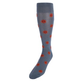 Trafalgar Men's Three Point Shot Basketball Novelty Mercerized Cotton Mid-Calf