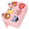 Kids Single Shoulder Camera Bag DIY Cartoon Decors Shock Absorbing