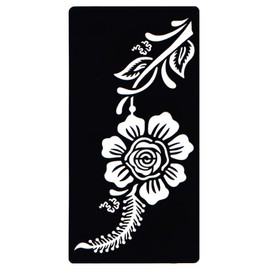 THE FANTASY Stencil Sheets [Set of 3] Stickers for Henna Tattoo Glitter Tattoo Flowers cf091