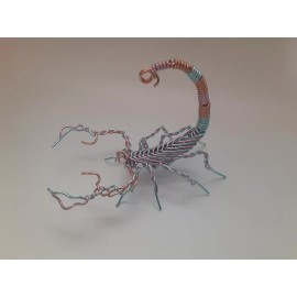 Wire Wrapped Scorpion Multi Color  Cactus Garden Desk Home Decoration Gift