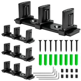 3-Roller Adjustable Sliding Closet Door Floor Guide Upgrade Kit