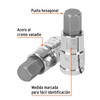 Truper D-1241-9/16, Dado de punta hexagonal std, 9/16", cuadro 1/2"