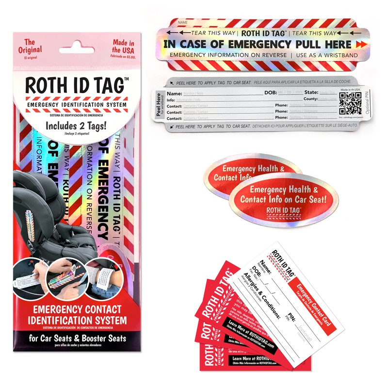 Original ROTH ID TAG™ Kit | Emergency Contact Identification System