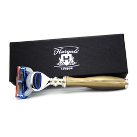 Haryali London Men's Razor with Box Gift | Men's Horn Colour Razor