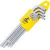 R'DEER 9 Piece Long Arm Torx Hex Key Set Industrial