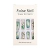 Spring Press on Nails Medium Length Coffin Fake Nails Vine
