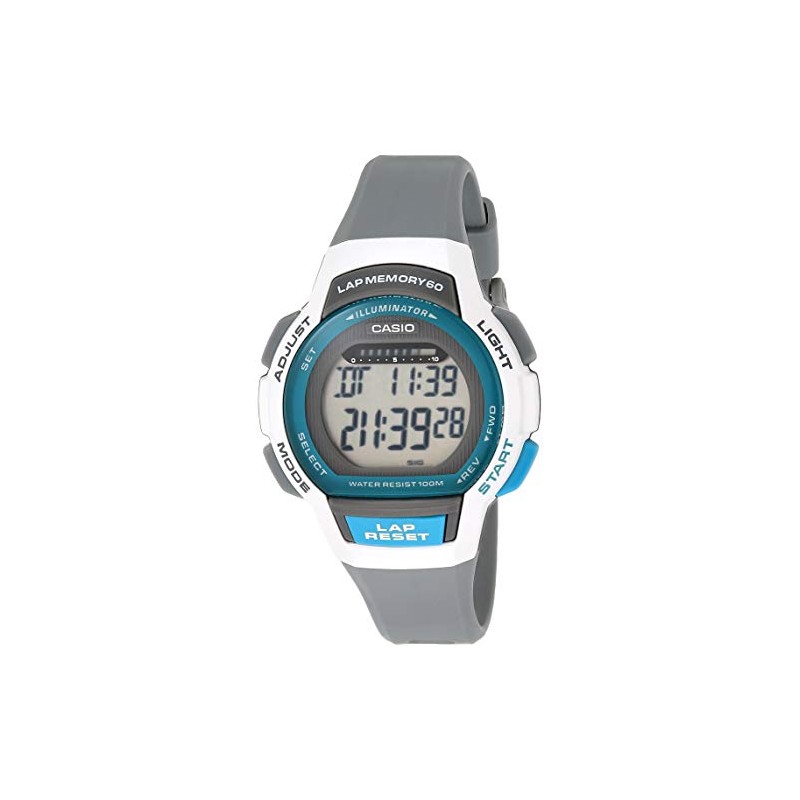 Casio Women's Runner Series Digital Display Quartz Black/White Watch LWS1000H-1AV