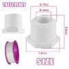 1/2 Inch RV Hot Water Heater Drain Plug with Tape