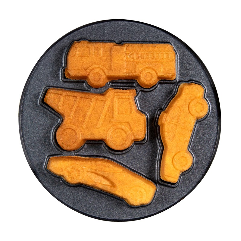Nostalgia MyMini Cars and Trucks Shape Electric Waffle Maker, 5-Inch