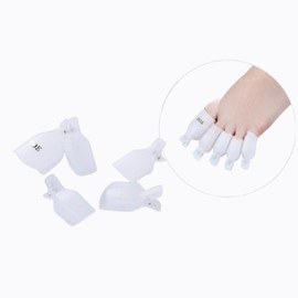 Marquez Toenail Paddy Gel Removal Soak-Off Clip, 1 Piece, White 5 Pieces / 마케즈 발톱 패디 젤제거 쏙오프 클립, 1개, 화이트 5개입