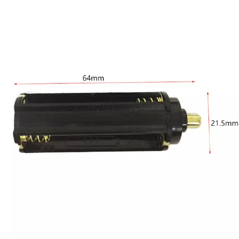 Unbranded/Generic 2x 3-AAA Battery Holder Case Plastic 18650 Spring Flashlight