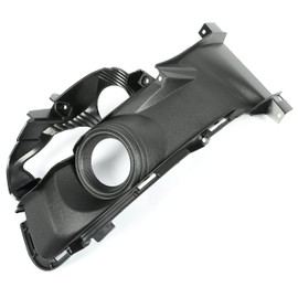 HECASA Fog Light Cover Compatible with 2015-2017 Ford Mustang EcoBoost/EcoBoost Premium/GT/GT Premium/V6 Fog Light Trim Bezel Black ABS Plastic Left Driver Side Replacement for FO1038154 FR3Z17E811AA