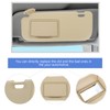 Mobestech Beige Driver Side Sun Visor with Mirror Replacement Car