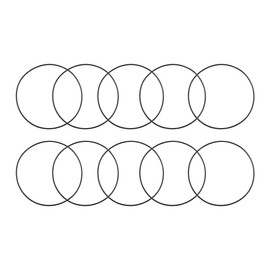 sourcing map Nitrile Rubber O-Rings 75mm OD 72mm ID 1.5mm Width, Metric Nitrile Rubber Sealing Gasket for Automotive Machine Plumbing, Pack of 10