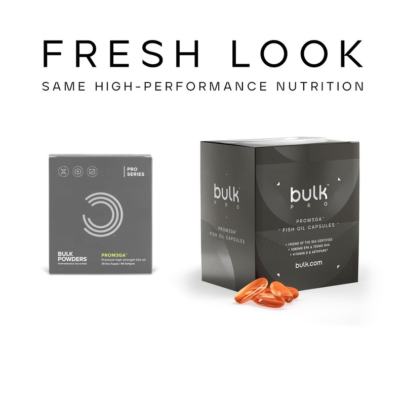 Bulk PROM3GA Softgels, High Strength Fish Oil, Pack of 90,