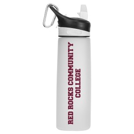 Red Rock Community College Tritan Plastic Frosted Sport Bottle, Design-1 - White