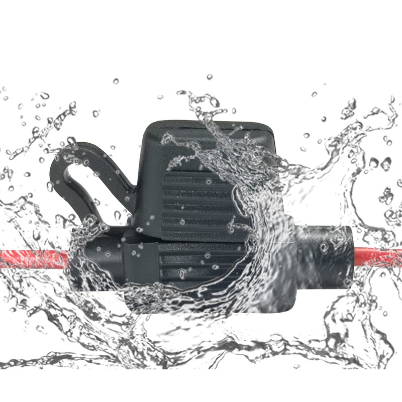 VANTRONIK Waterproof MINI Inline Fuse Holder with 18 Gauge AWG
