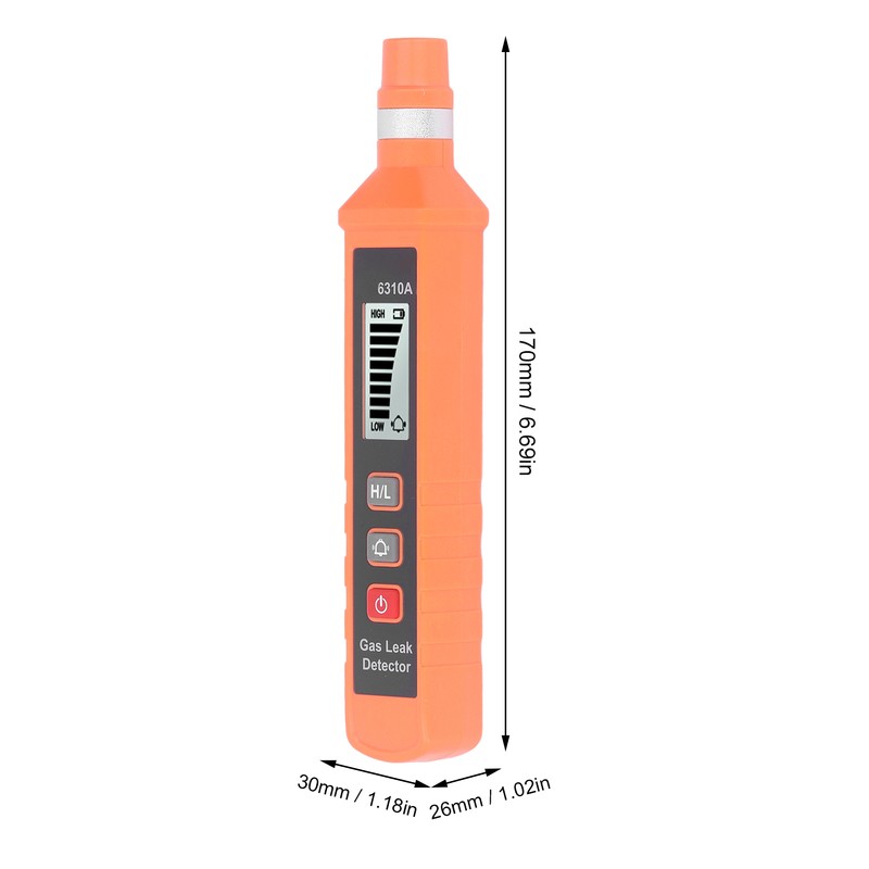Gas Leak Detector LCD Digital Display 300‑10000PPM Combustible Gas Tester