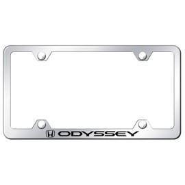 Au-TOMOTIVE GOLD Laser Etched Logo Stainless Steel Wide Body License Plate Frame for Honda Odyssey (Chrome)
