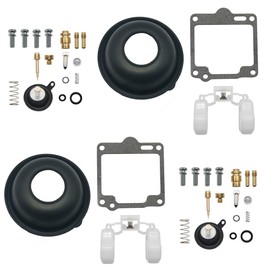YJGZSVK 2 Sets Motorcycle Carburetor Repair Kit Gasket Rebuild Diaphragm Float For Yamaha XV750 Virago 1988-1997, XV1100 Virago 1988-1999