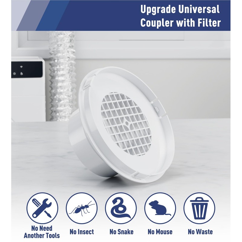 Dryer Vent Window Kit,Adjustable Window Vent Kit with Outdoor Dryer