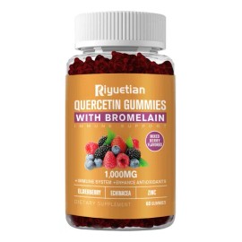 Riyuetian Quercetina Bromelina Zinc Vitamina C 60 Cpsulas , ,