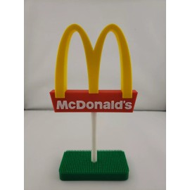 McDonald's New 3D Printed: McDonald’s Sign Advertising Golden Arches Logo 6.5" T x 3.5" W