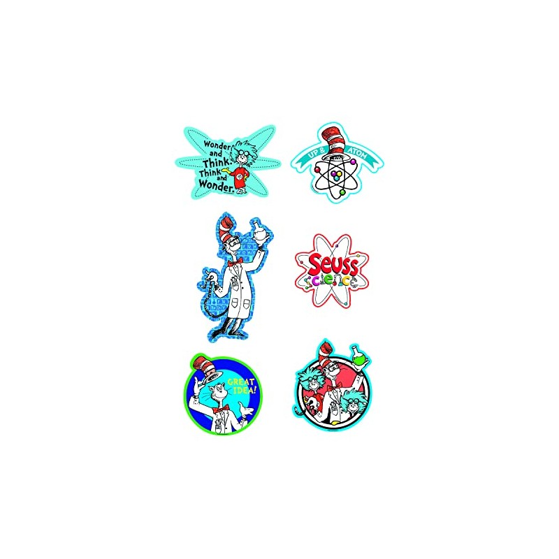 Jumbo Dr. Seuss Science Cutouts - 6 Pieces