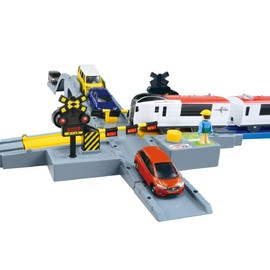 Plarail J-20 Auto Railroad Crossing Model Toy (Tomica Compatible)